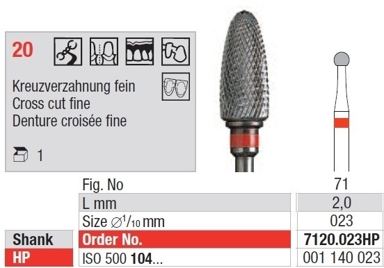 Freza HM 7120.023HP