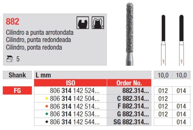 Svrdlo dijamantno G882.014.314 5kom