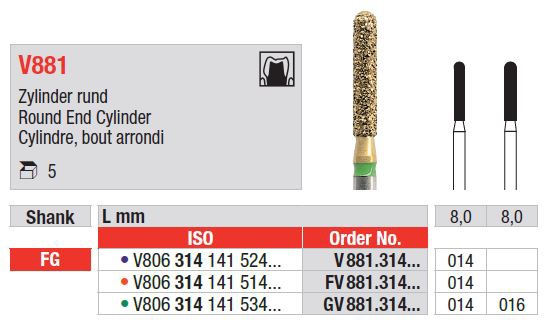 Svrdlo dijamantno GV881.314.014 5kom